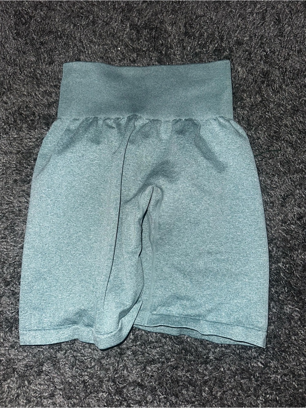 High-Waist Women's Athletic Shorts — Teal